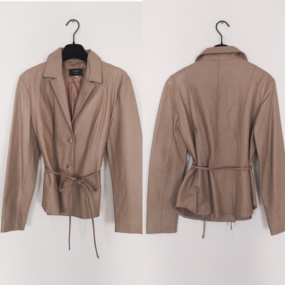 Lipel Day Belted Leather Jacket - Picture 2 of 11